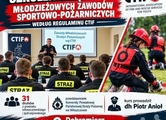 Szkolenie sędziów młodzieżowych zawodów pożarniczych w Dobromierzu