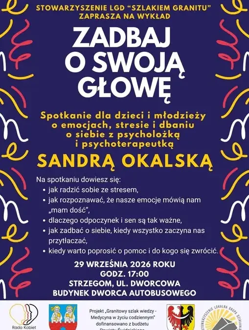 Strzegom: spotkanie o zdrowiu psychicznym młodzieży już 29 września