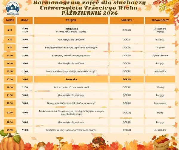 Inauguracja Roku Akademickiego na Uniwersytecie Trzeciego Wieku w Gminie Dobromierz