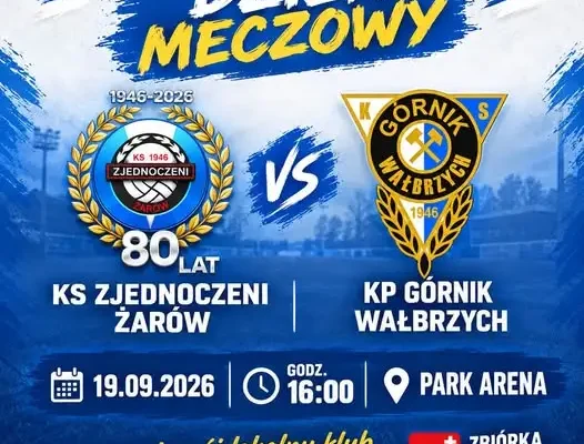 Dzień meczowy w Żarowie: PCO Żarów podejmuje Górnika Wałbrzych