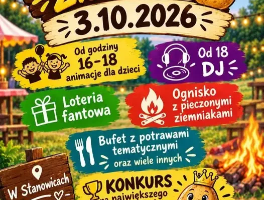 Festyn Pieczonego Ziemniaka w Stanowicach – jesienne święto smaków już 3 października
