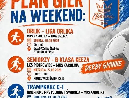 Weekend pełen emocji: trzy mecze drużyn MKS Karolina