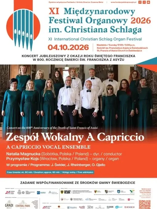 Finałowy koncert organowy w Świebodzicach – jubileuszowy występ 4 października