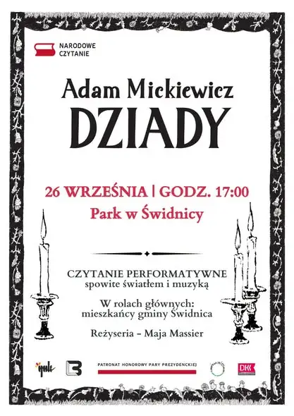 Słoneczna sobota w Świdnicy: koncert i Narodowe Czytanie w parku
