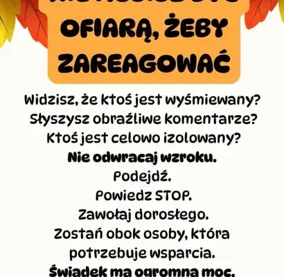 Tydzień Przeciwdziałania Przemocy w szkole – 28.09–2.10.2026