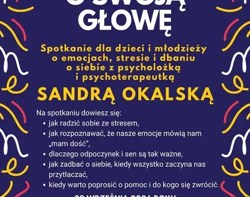 Wykład o emocjach i stresie dla dzieci i młodzieży w Jaworzynie Śląskiej