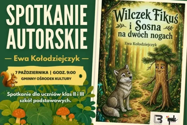 Spotkanie autorskie z Ewą Kołodziejczyk w GOK Świdnica – Wilczek Fikuś zawita do dzieci