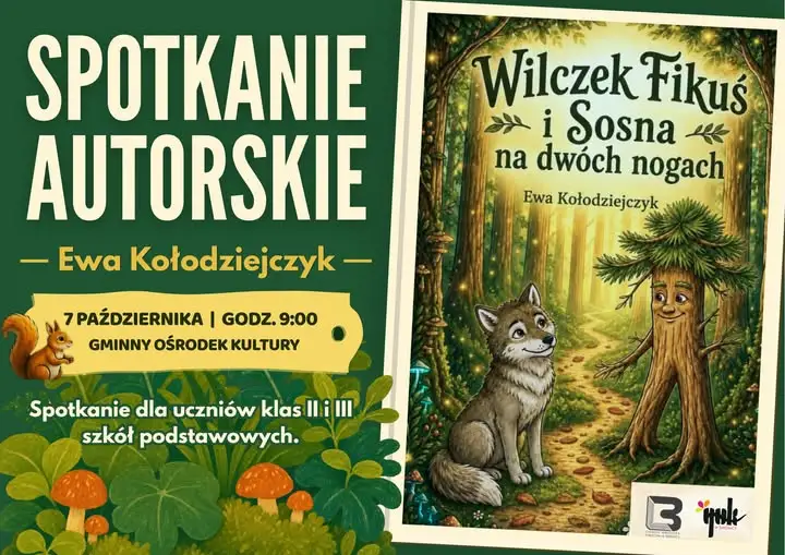 Spotkanie autorskie z Ewą Kołodziejczyk w GOK Świdnica – Wilczek Fikuś zawita do dzieci