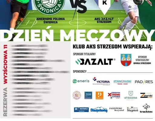 Derby powiatu świdnickiego: AKS Bazalt Strzegom zagra z Polonią Świdnica