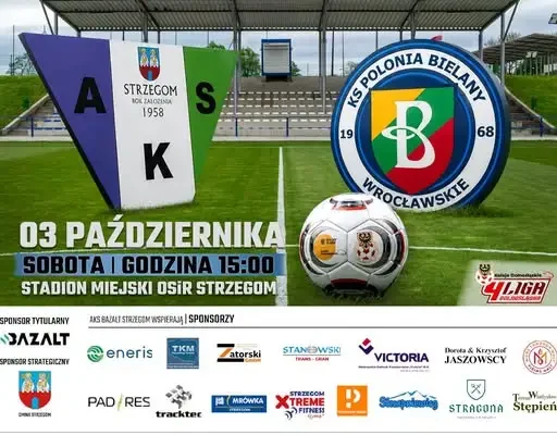 11. kolejka IV Ligi Dolnośląskiej: AKS Bazalt Strzegom zmierzy się z Polonią Bielany Wrocławskie