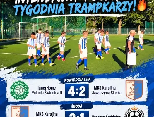 Trampkarze MKS Karolina Jaworzyna Śląska z podziałem punktów w intensywnym tygodniu
