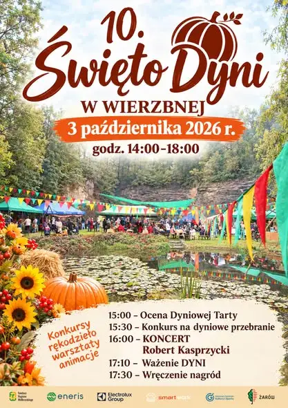 10. Święto Dyni w Wierzbnej – jesienny festyn z konkursami i muzyką na żywo
