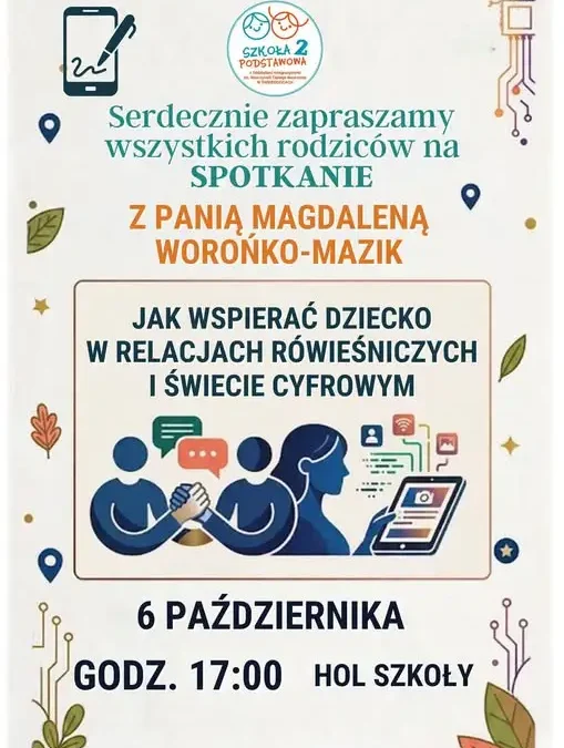 Spotkanie dla rodziców w Świebodzicach: jak wspierać dziecko w relacjach i cyfrowym świecie