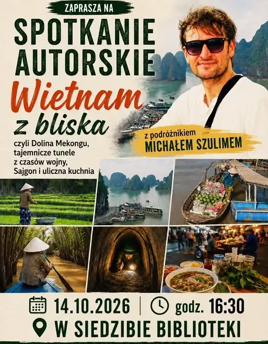 Michał Szulim opowie o Wietnamie w żarowskiej bibliotece