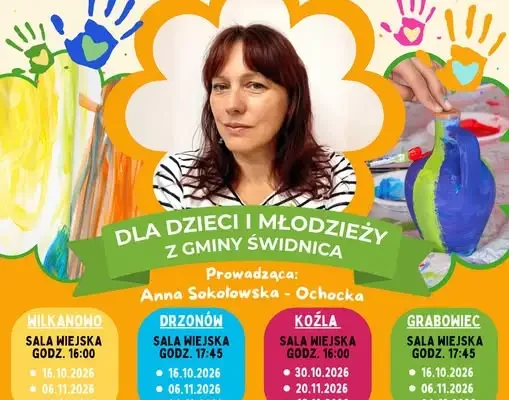 „Kultura bliżej domu” – bezpłatne warsztaty artystyczne w czterech miejscowościach gminy Świdnica
