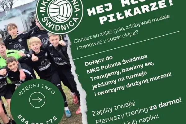 Polonia Świdnica prowadzi nabór do najmłodszych grup piłkarskich