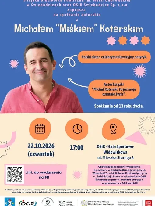 Michał Koterski spotka się z mieszkańcami Świebodzic. Wstęp wolny