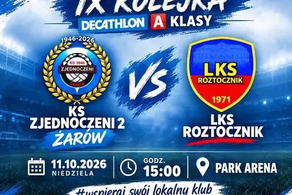 Żarów wraca na Park Arenę. Mecz IX kolejki z LKS Break Farm Roztocznik
