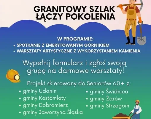 Granitowy Szlak łączy pokolenia – rusza nabór dla seniorów z obszaru LGD Szlakiem Granitu